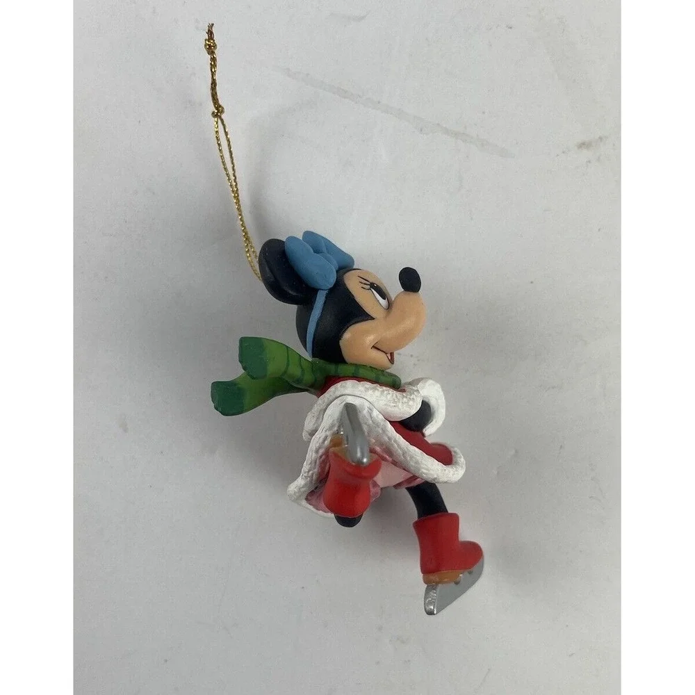 Vintage Disney Grolier Ice Skating Minnie Mouse‎ The Magic of Christmas Ornament